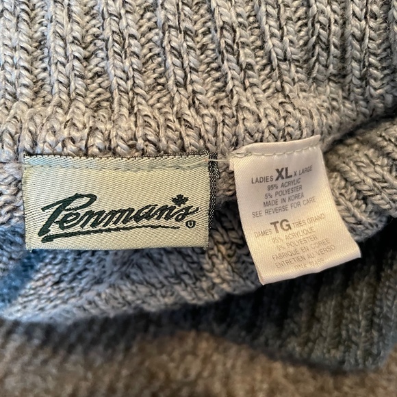 5 for $15. XL Penmans snowflake turtleneck sweater - Picture 2 of 4